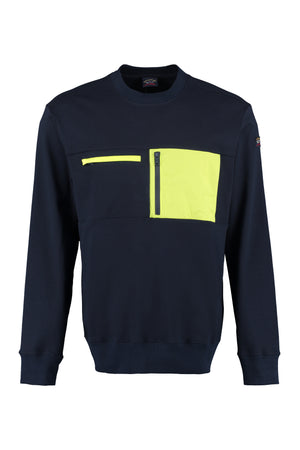 Cotton crew-neck sweatshirt-0